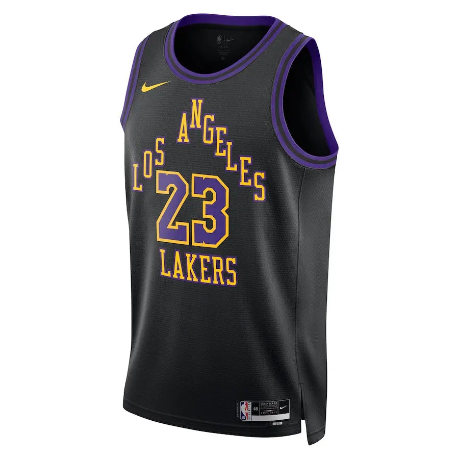 Maillot Lakers City Edition 2023/2024 - Personnalisable Nike