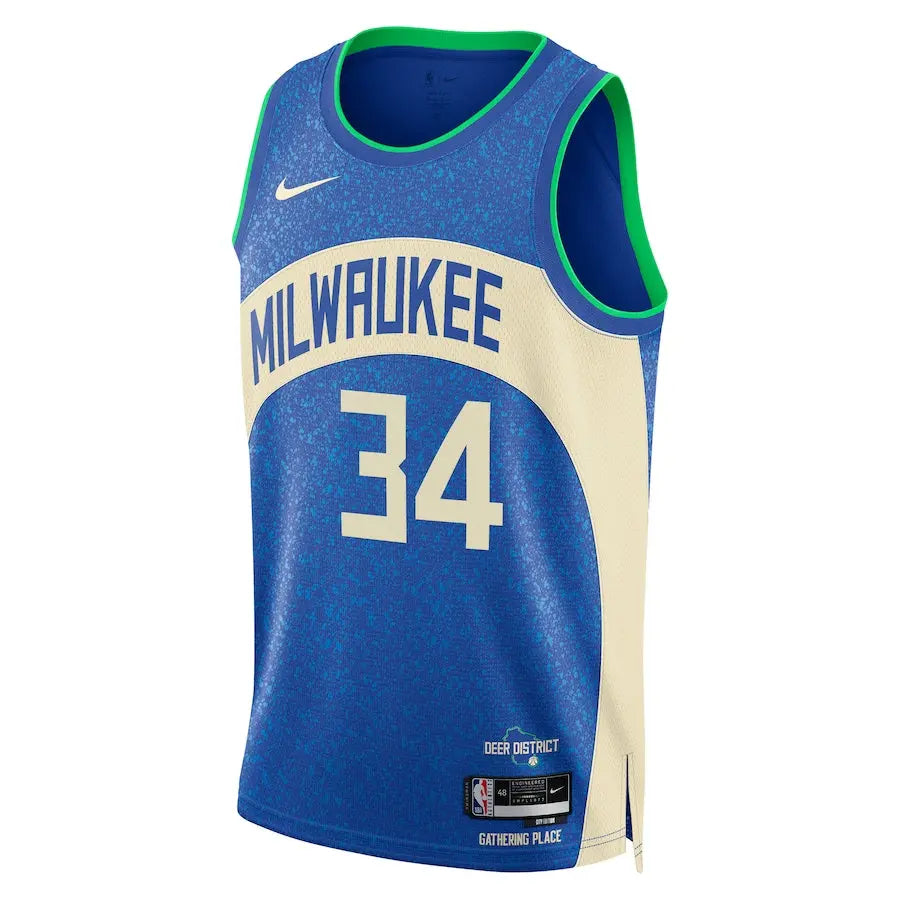 Maillot Milwaukee Bucks - City Edition 2023/2024 - Personnalisable Nike