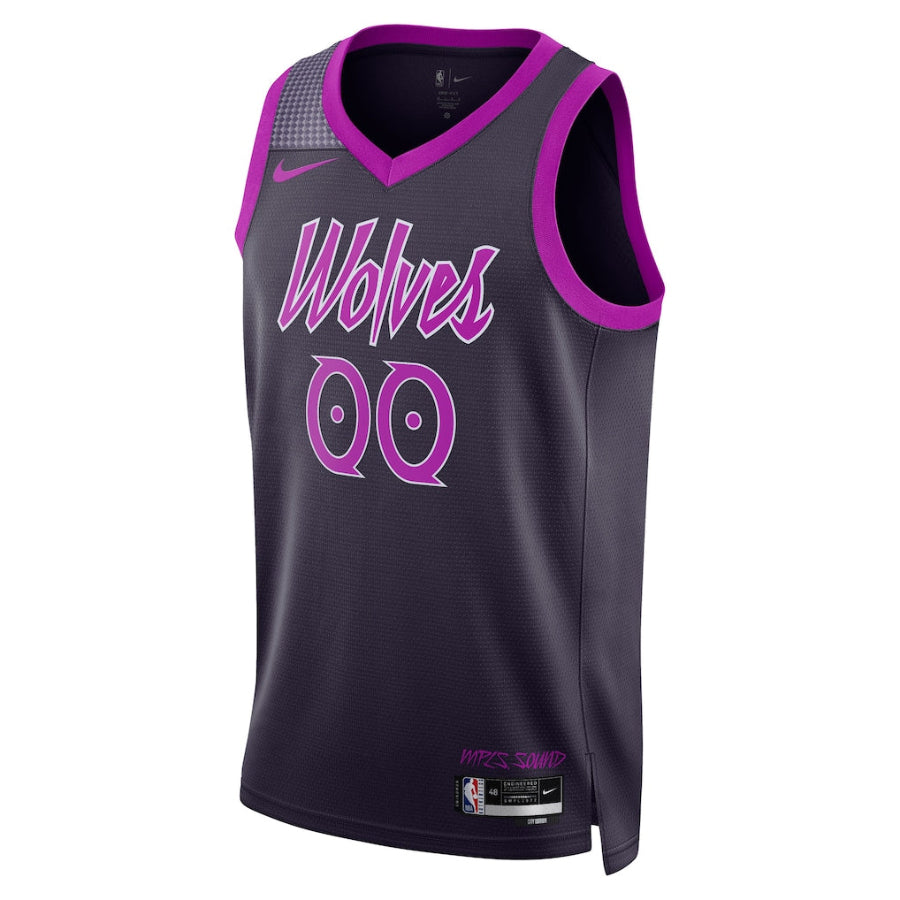 maillot timberwolves city edition 2025 2026 front